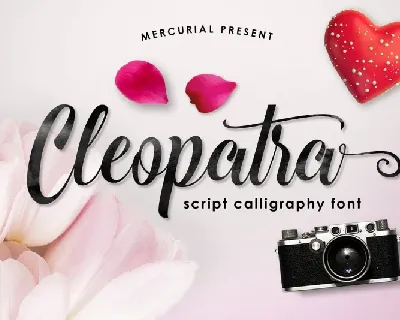 Cleopatra Script font
