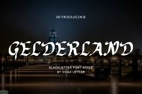 Gelderland font