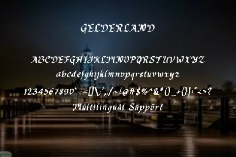 Gelderland font