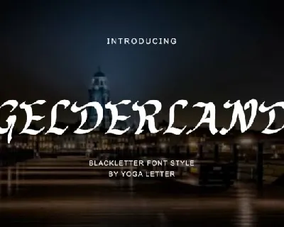 Gelderland font