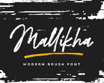 Mallikha Brush font