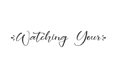 Watching Your Demo font