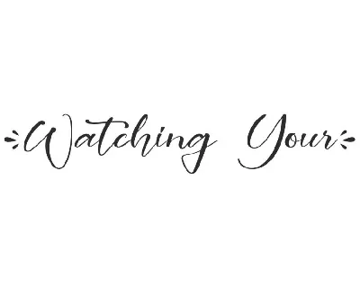 Watching Your Demo font
