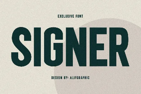 Signer font