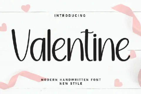 Valentine Display font