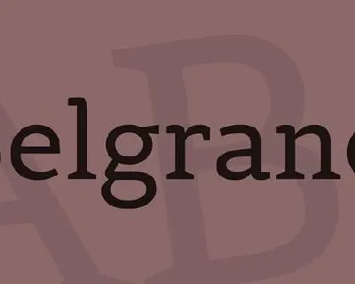 Belgrano font