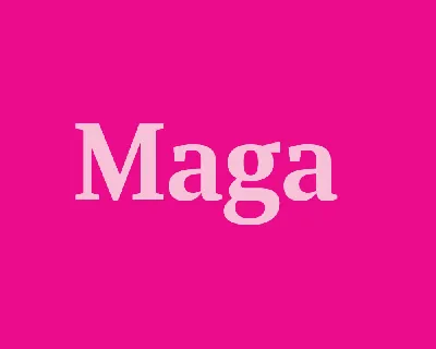 Maga font