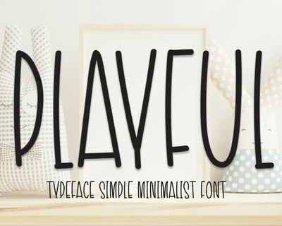 Playful Display font