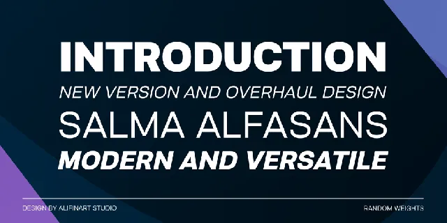 Salma Alfasans font