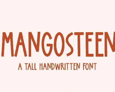 Mangosteen font