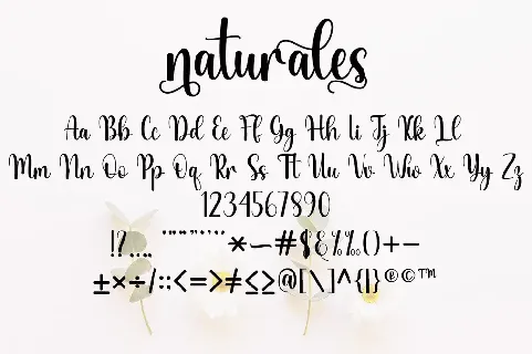 Naturales font