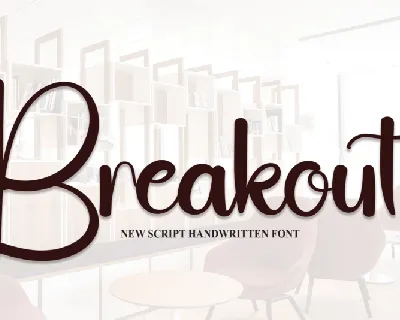 Breakout Script Typeface font