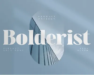 Bolderist font