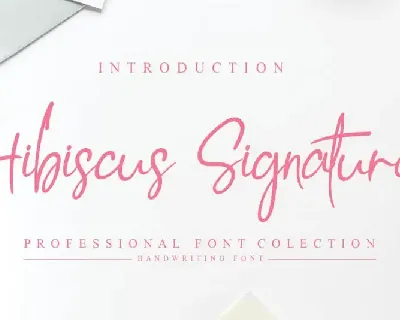 Hibiscus Signature font