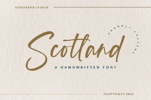 Scotland Script font