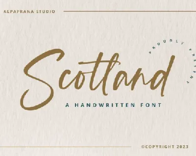 Scotland Script font