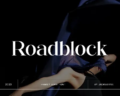 Roadblock font