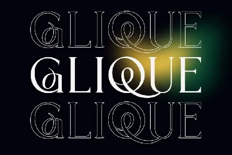 Glique font