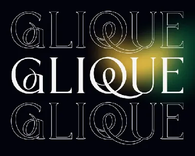 Glique font