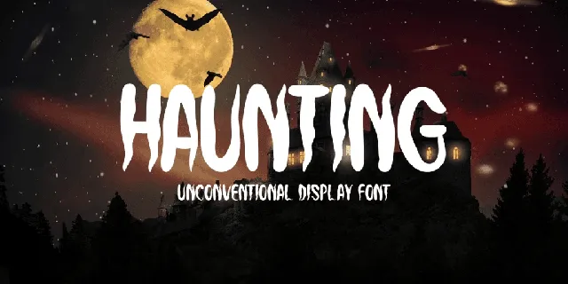 Haunting font