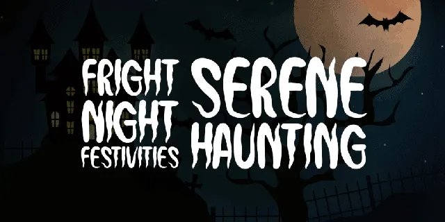 Haunting font