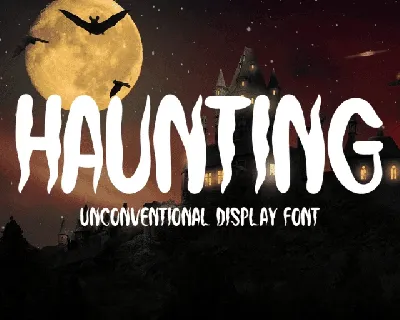 Haunting font