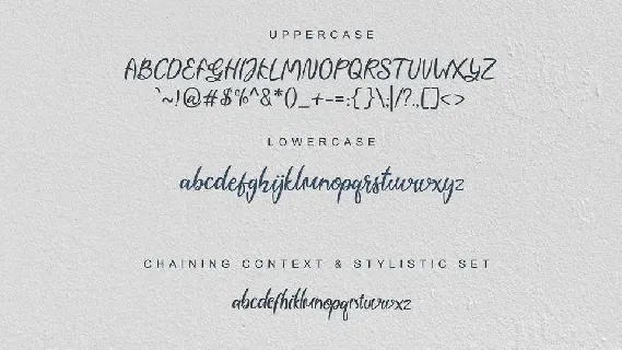 Visually Modern Script font