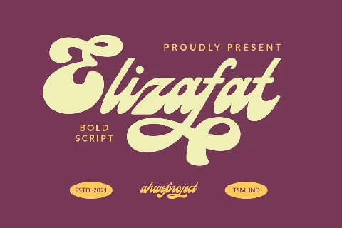 Elizafat font