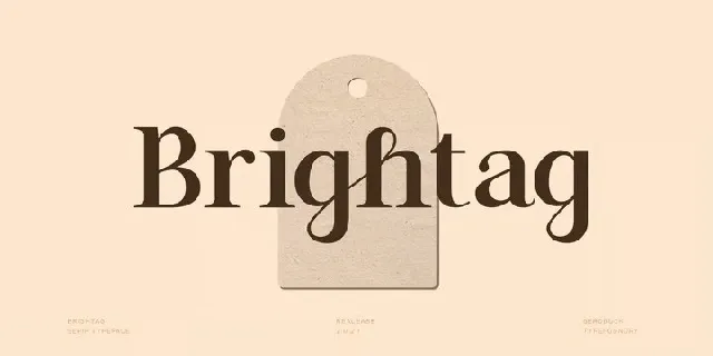 Brightag font