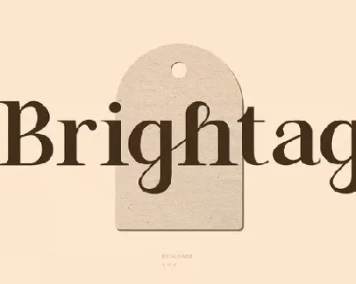 Brightag font