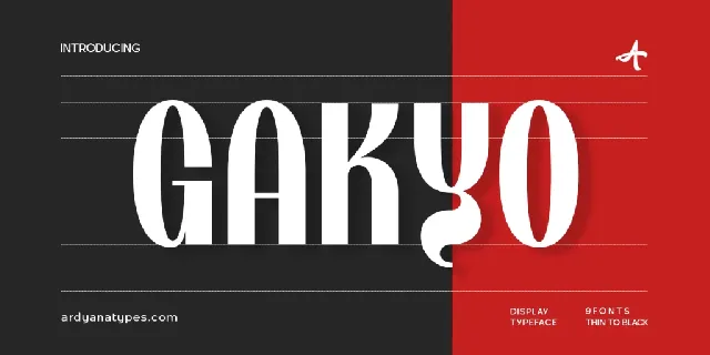 Gakyo font