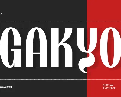 Gakyo font