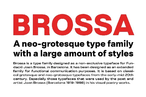 Brossa font