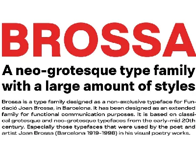 Brossa font