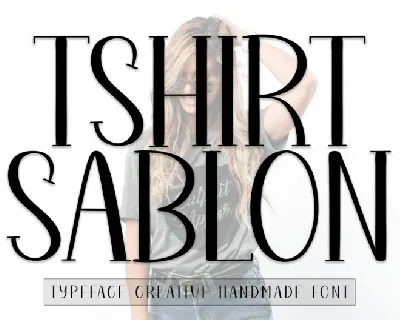 Tshirt Sablon Display font
