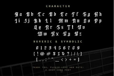 Classic Rock Band Blackletter font