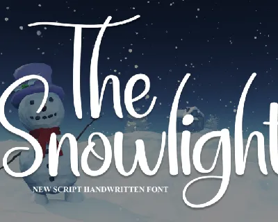 The Snowlight Script font