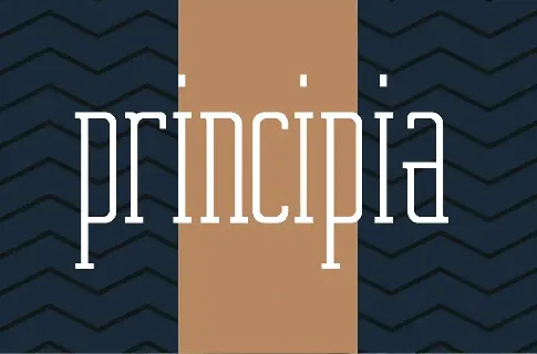 Principia font