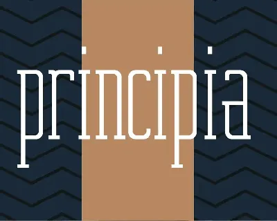 Principia font