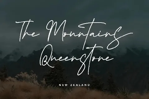 Queenstown Signature Script font