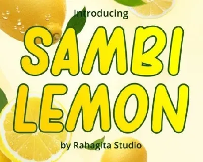 Sambi lemon Display font