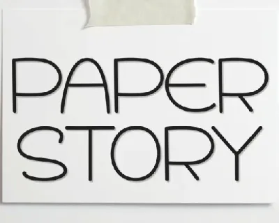 Paper Story Display font