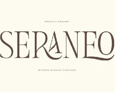 Seraneo font