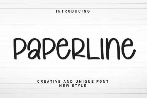 Paperline Display font