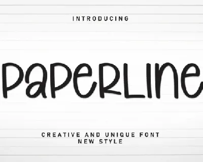 Paperline Display font