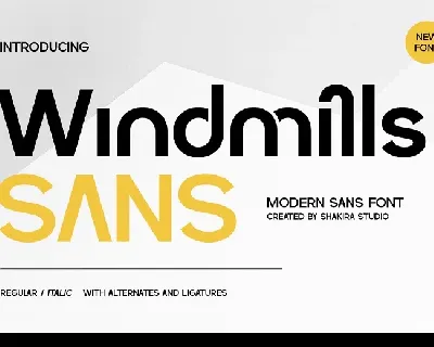 Windmills font