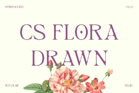 CS Flora Drawn font