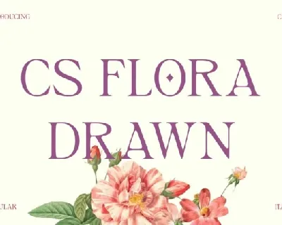 CS Flora Drawn font