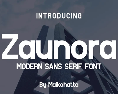 Zaunora font