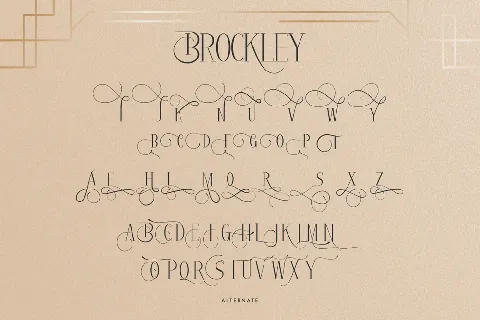 Brockley Demo font